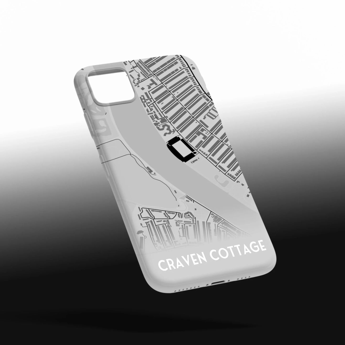 Fulham Stadium Map - Phone Case Poster - Fans Favourites