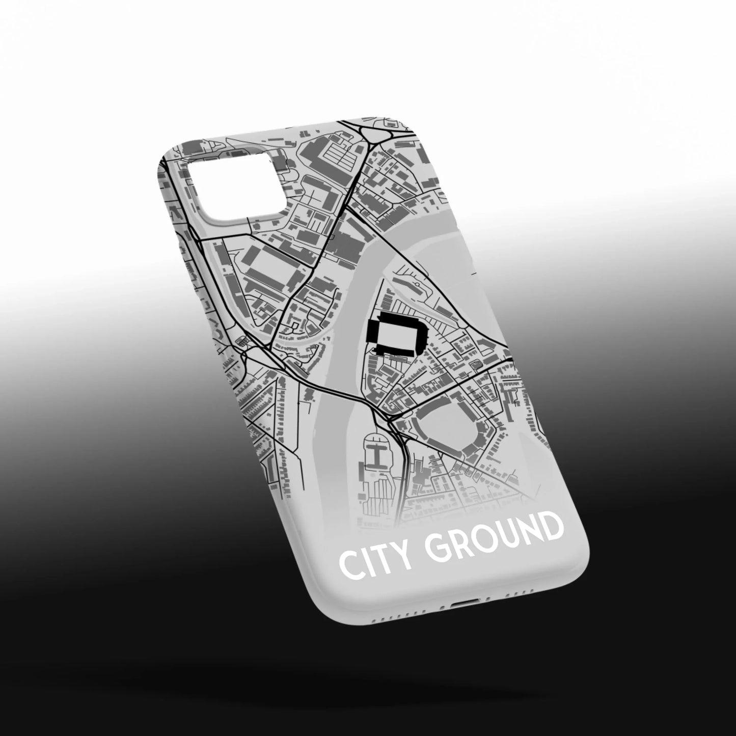 Nottingham Stadium Map - Phone Case Poster - Fans Favourites