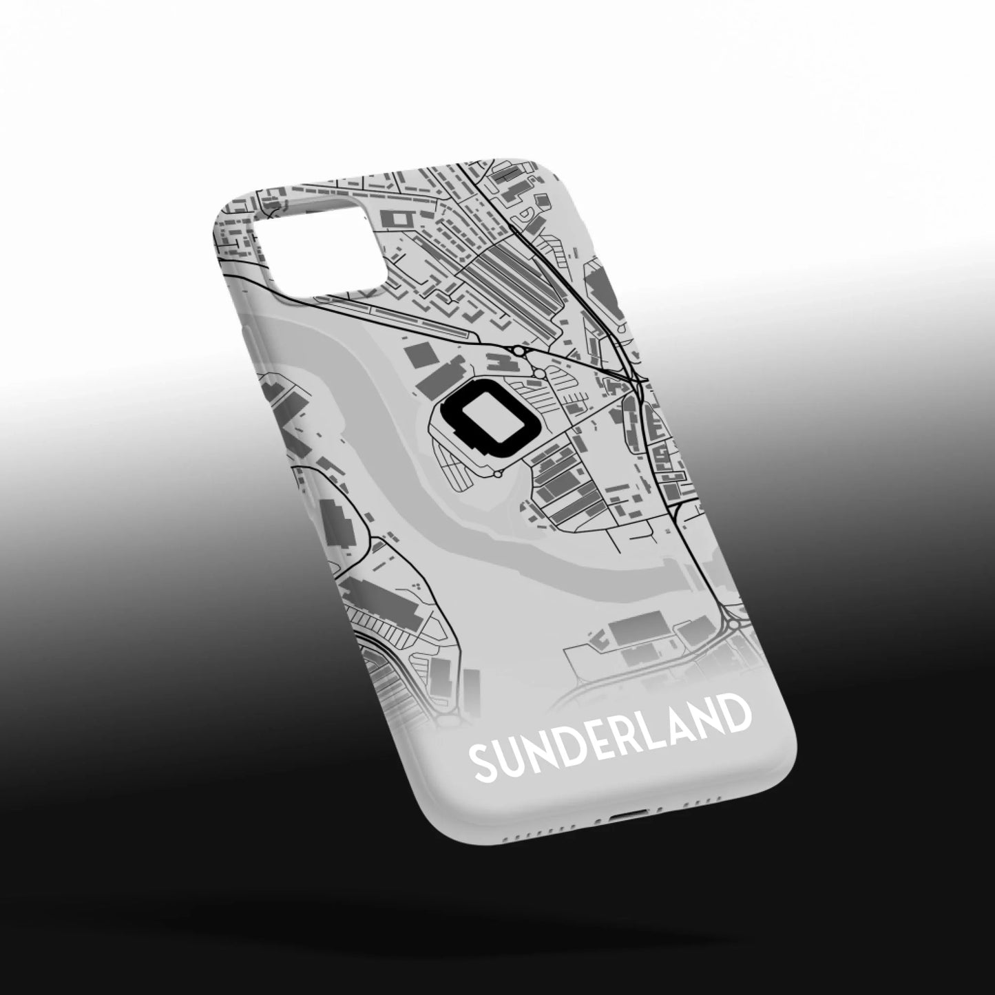 Sunderland Stadium Map - Phone Case Poster - Fans Favourites