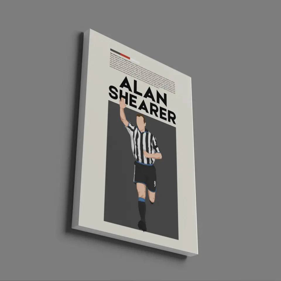 Alan Shearer Newcastle - Minimalist Poster - Fans Favourites