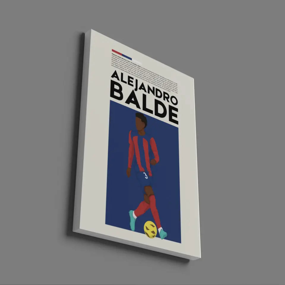 Alejandro Balde Barcelona - Minimalist Poster - Fans Favourites
