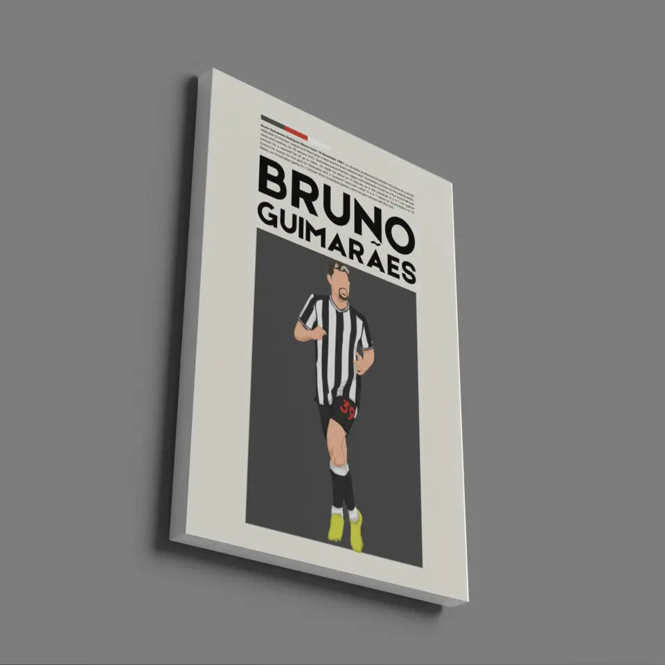 Bruno Guimarães Newcastle - Minimalist Poster - Fans Favourites