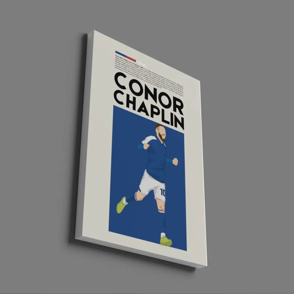 Conor Chaplin Ipswich - Minimalist Poster - Fans Favourites
