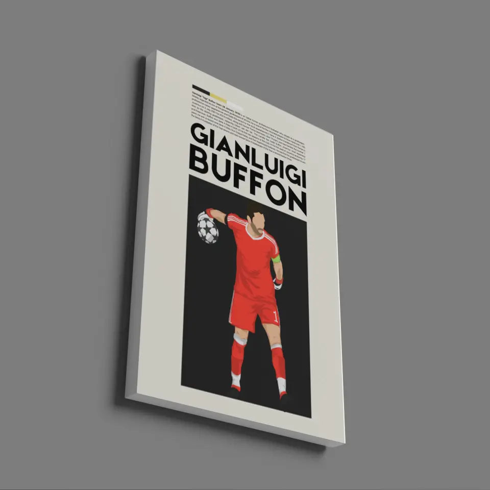 Gianluigi Buffon Juventus - Minimalist Poster - Fans Favourites