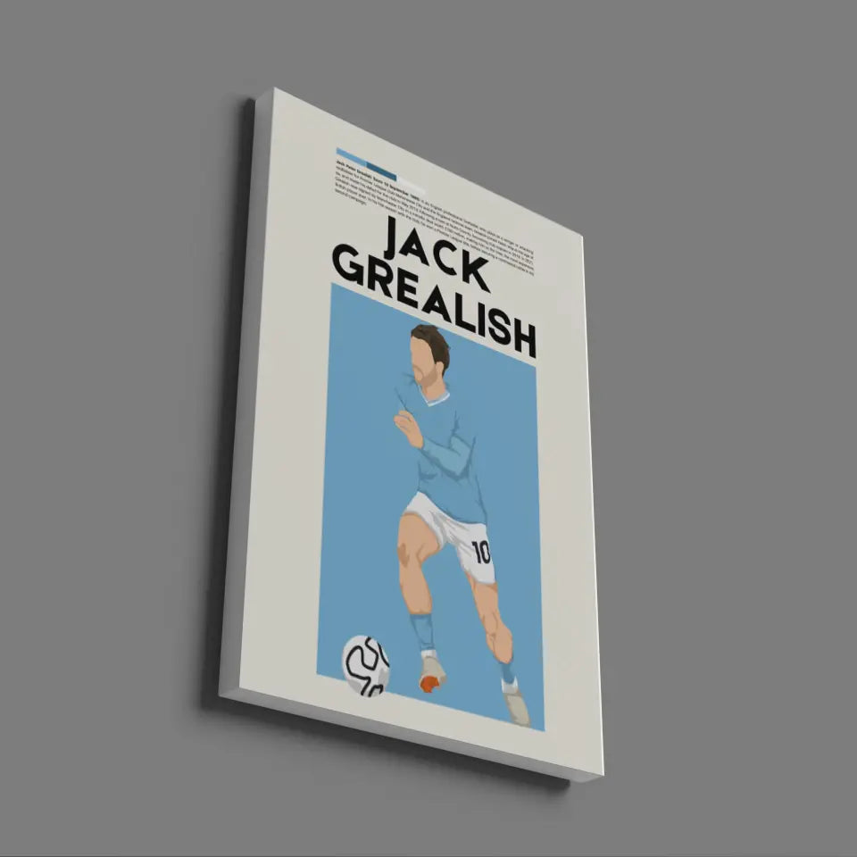 Jack Grealish Man City - Minimalist Poster - Fans Favourites