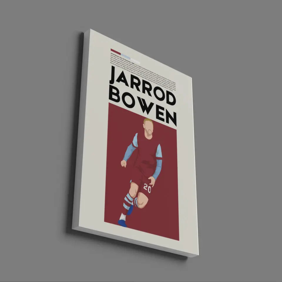 Jarrod Bowen West Ham - Minimalist Poster - Fans Favourites
