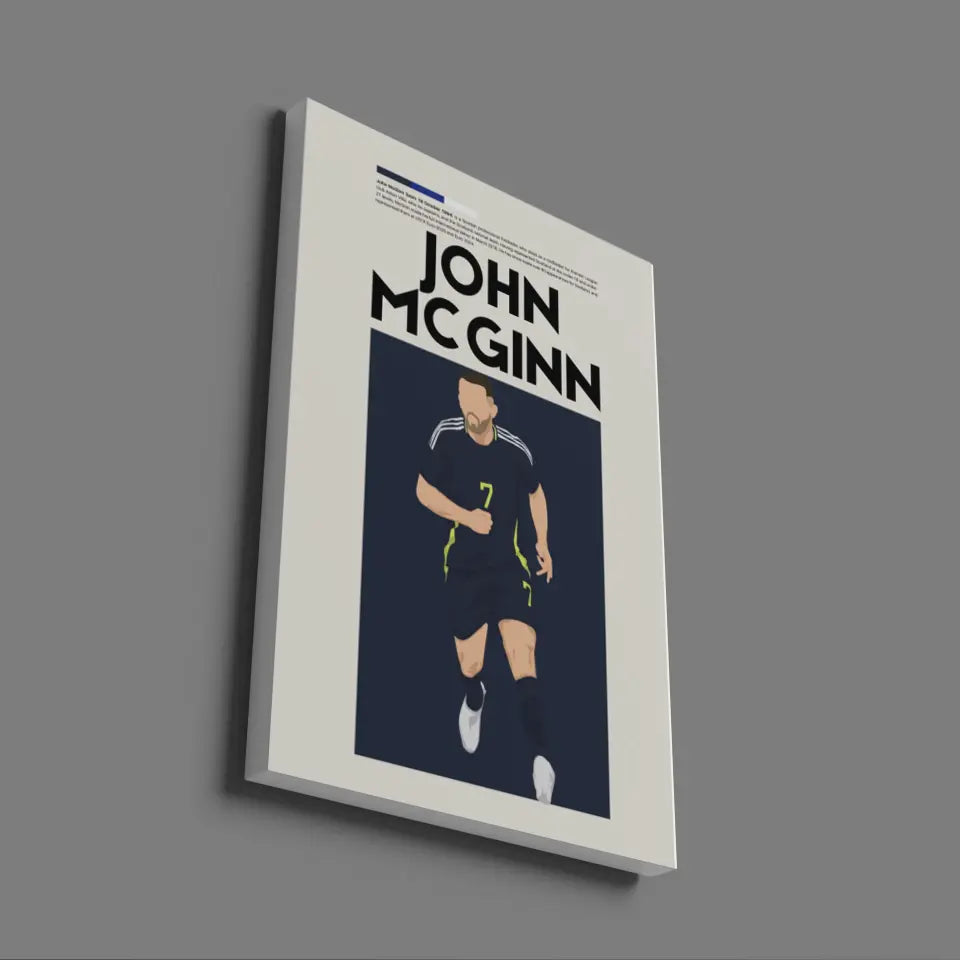 John McGinn Scotland - Minimalist Poster - Fans Favourites