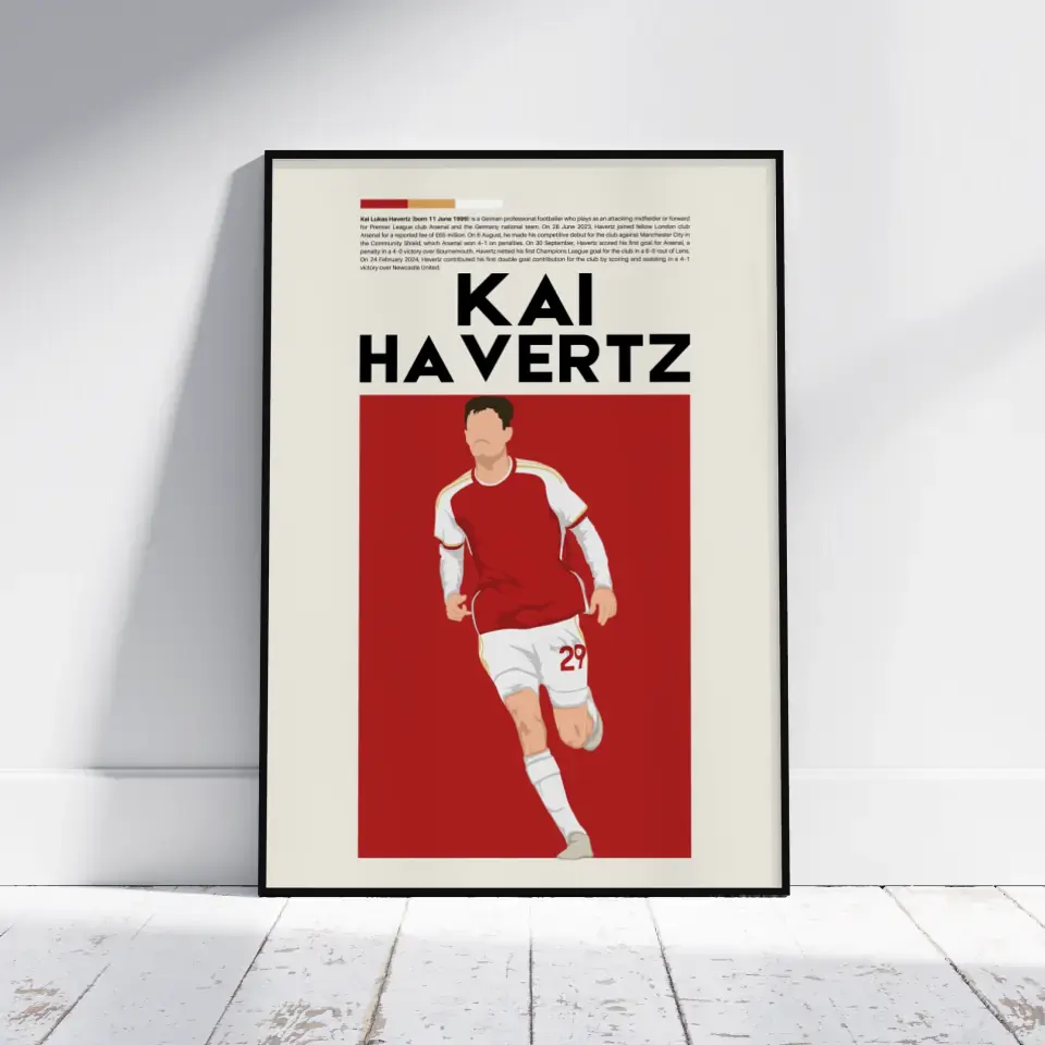 Kai Havertz Arsenal - Minimalist Poster - Fans Favourites