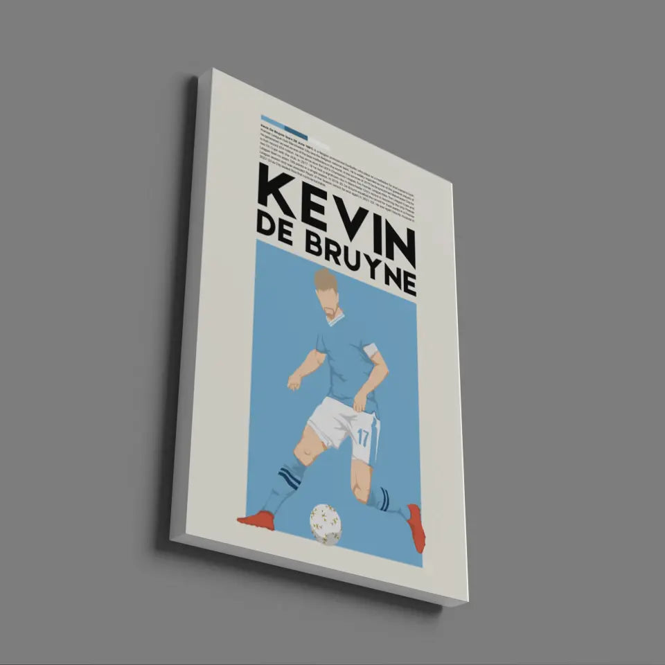 Kevin De Bruyne Man City - Minimalist Poster - Fans Favourites