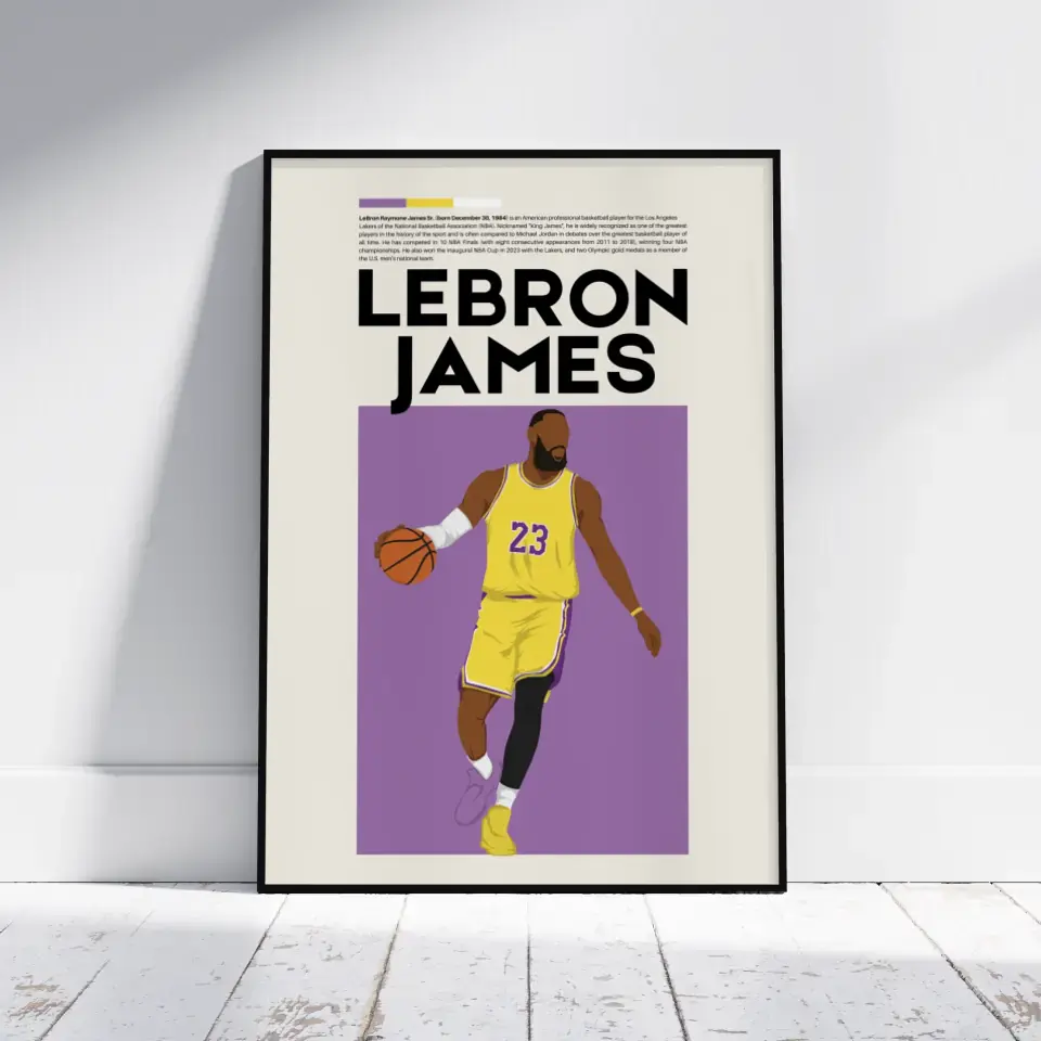 LeBron James Los Angeles - Minimalist Poster - Fans Favourites