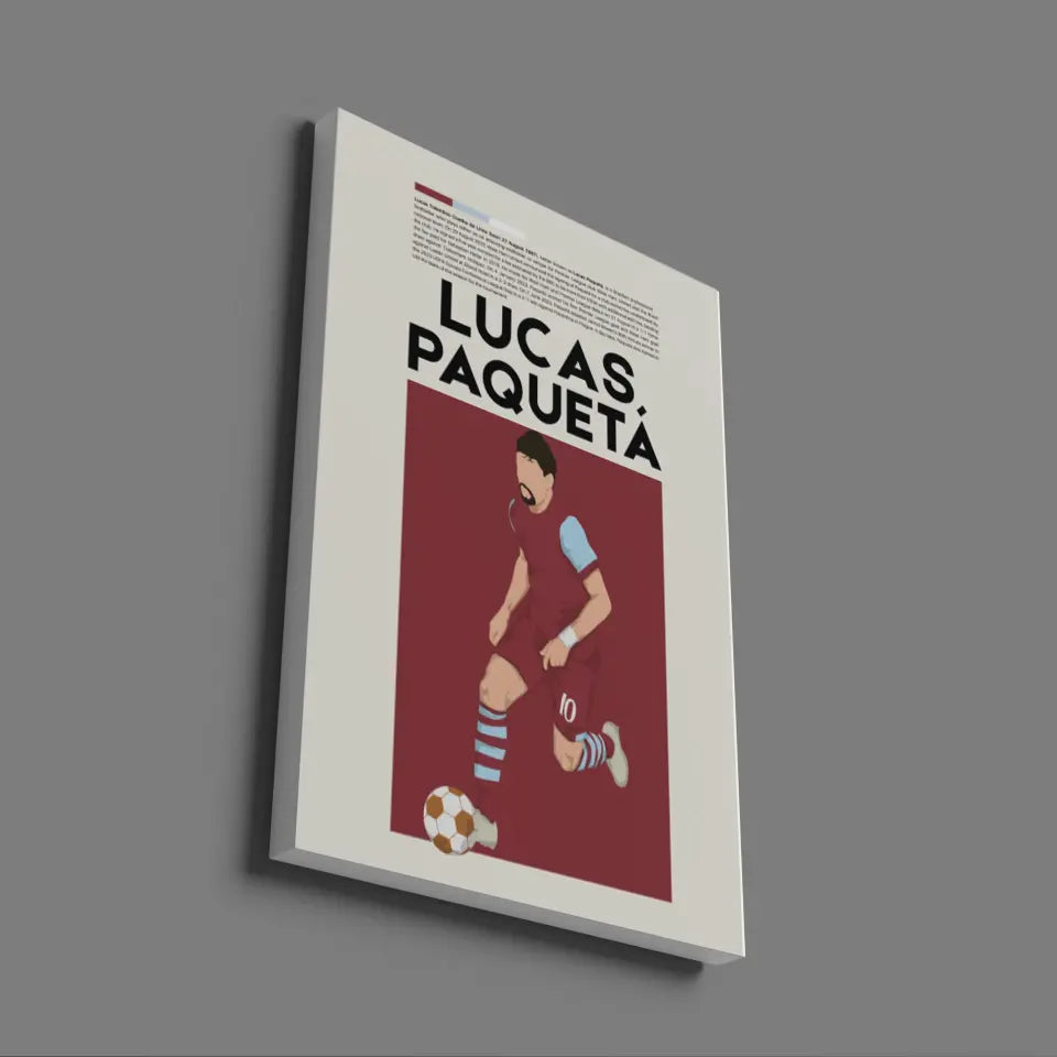 Lucas Paquetá West Ham - Minimalist Poster - Fans Favourites