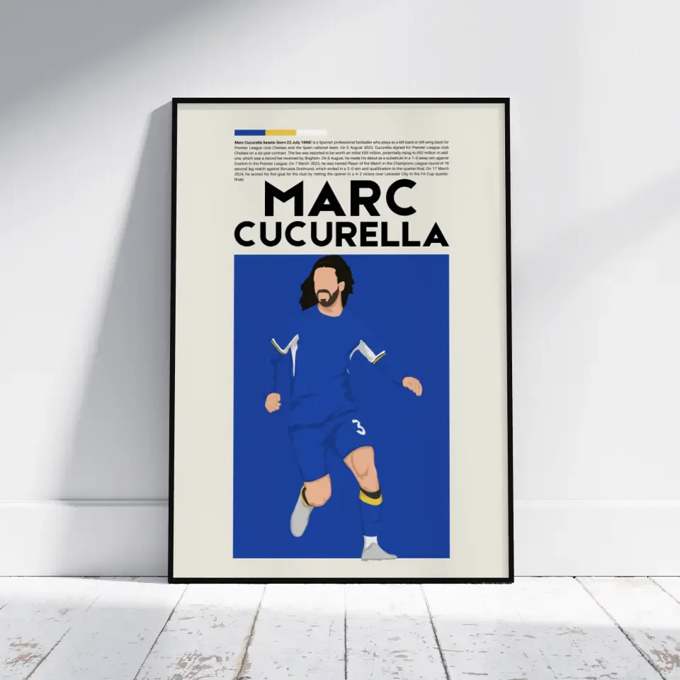 Marc Cucurella Chelsea - Minimalist Poster - Fans Favourites