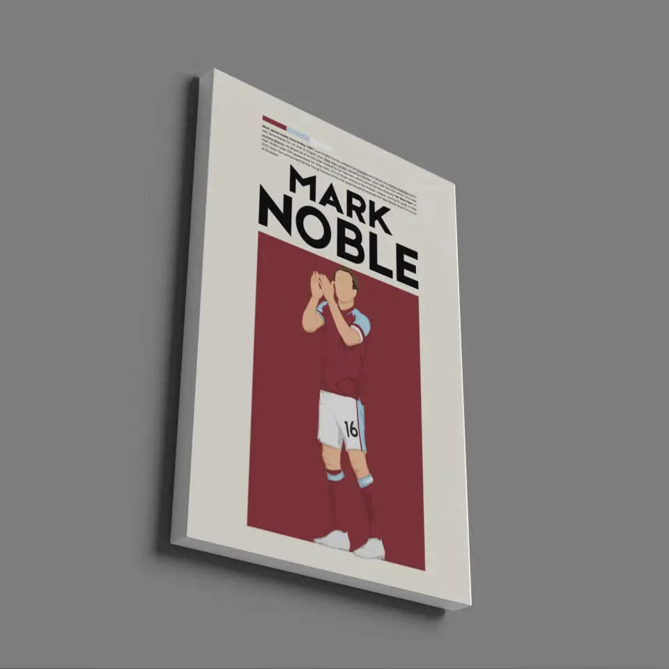 Mark Noble West Ham - Minimalist Poster - Fans Favourites