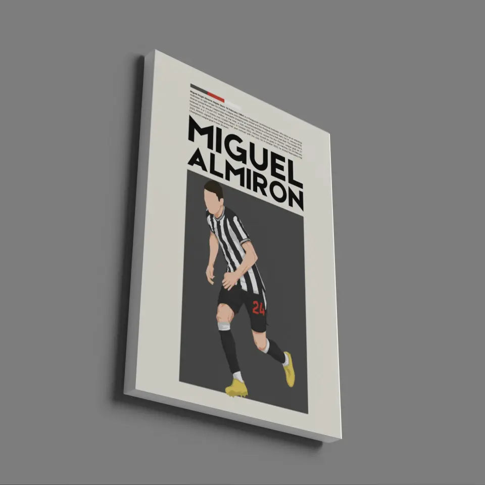 Miguel Almirón Newcastle - Minimalist Poster - Fans Favourites
