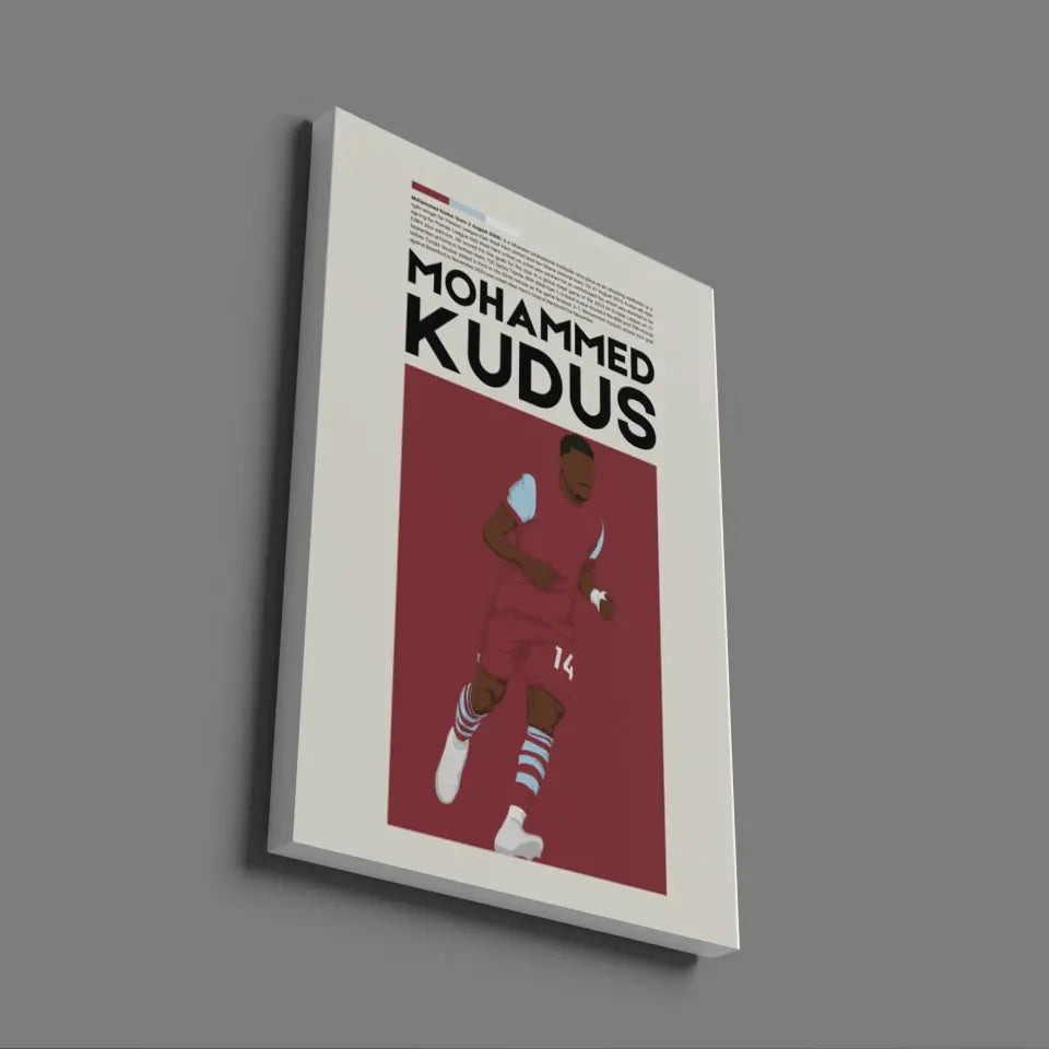 Mohammed Kudus West Ham - Minimalist Poster - Fans Favourites