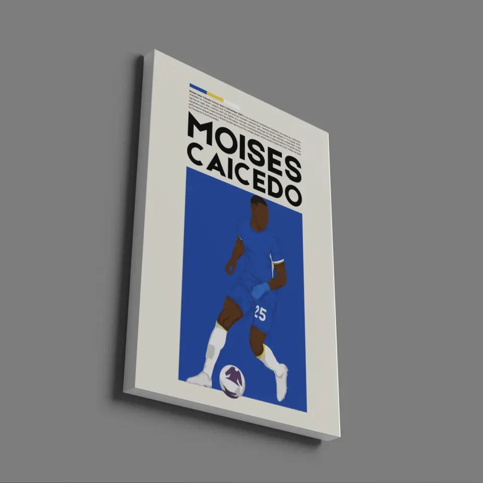 Moisés Caicedo Chelsea - Minimalist Poster - Fans Favourites