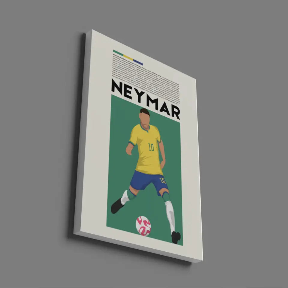 Neymar Brazil - Minimalist Poster - Fans Favourites