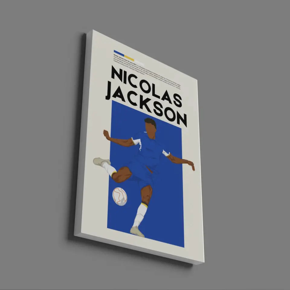 Nicolas Jackson Chelsea - Minimalist Poster - Fans Favourites