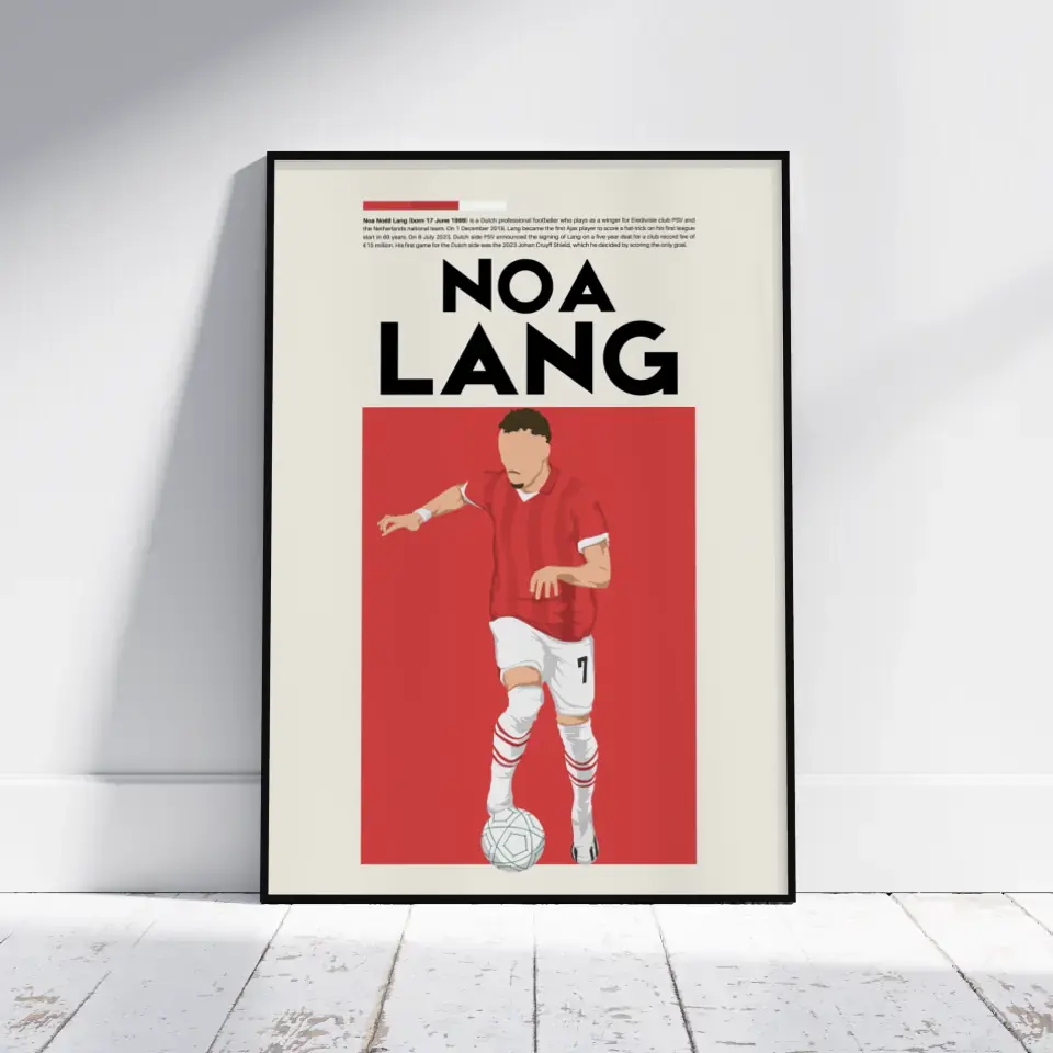 Noa Lang PSV - Minimalist Poster - Fans Favourites