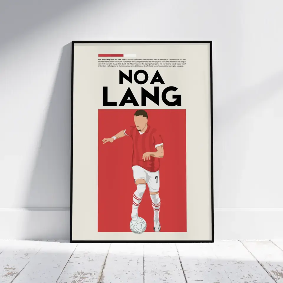 Noa Lang PSV - Minimalist Poster - Fans Favourites