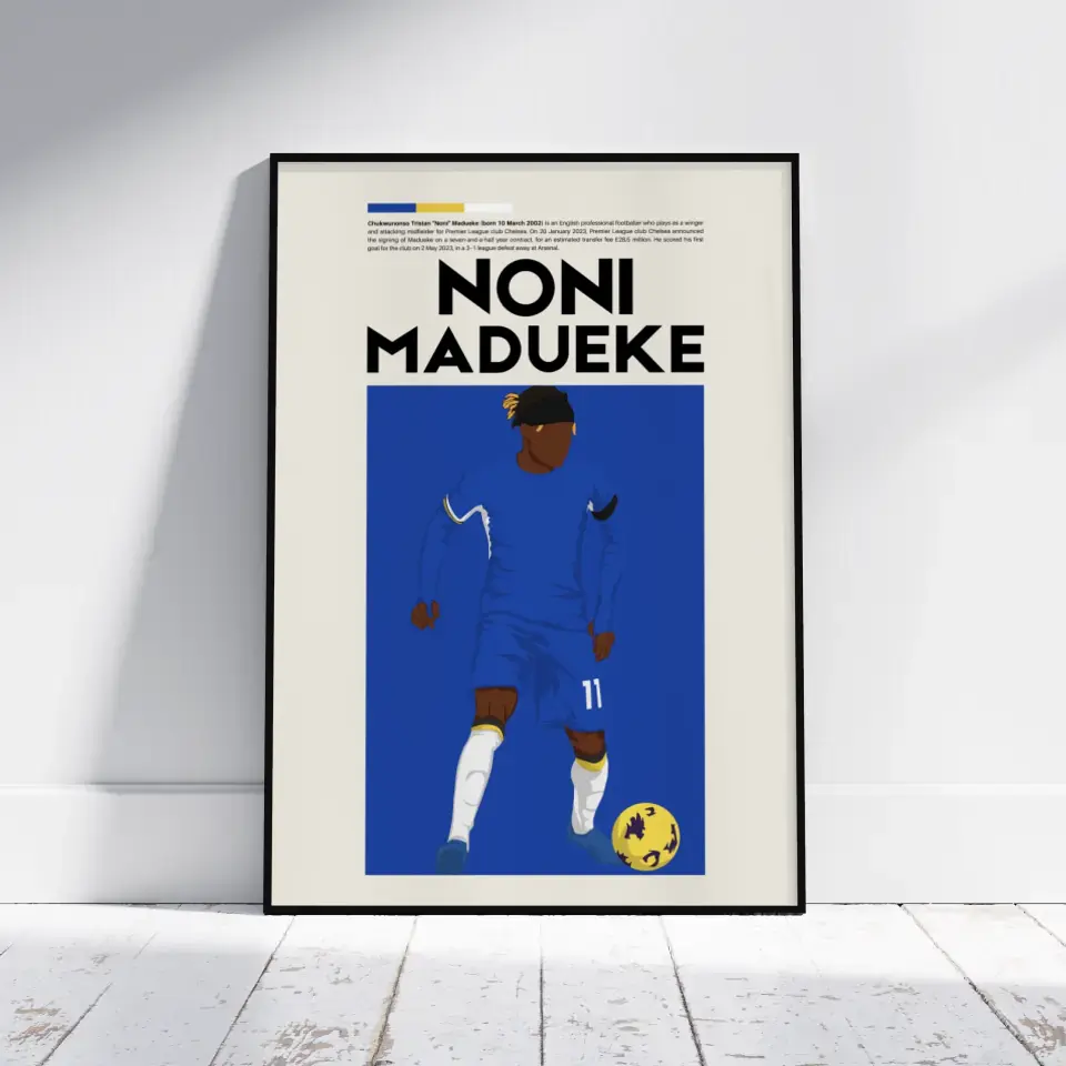 Noni Madueke Chelsea - Minimalist Poster - Fans Favourites