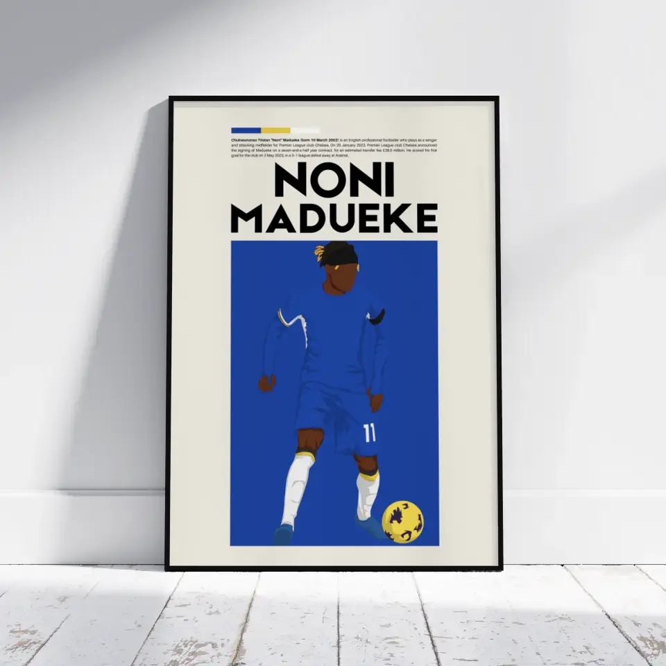 Noni Madueke Chelsea - Minimalist Poster - Fans Favourites