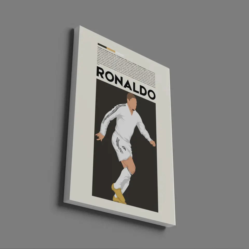 Ronaldo R9 Real Madrid - Minimalist Poster - Fans Favourites