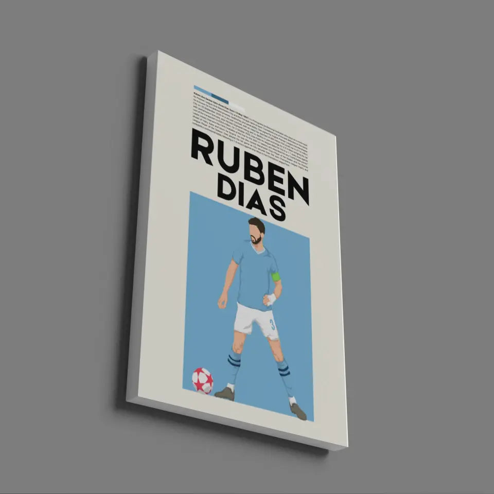 Rúben Dias Man City - Minimalist Poster - Fans Favourites