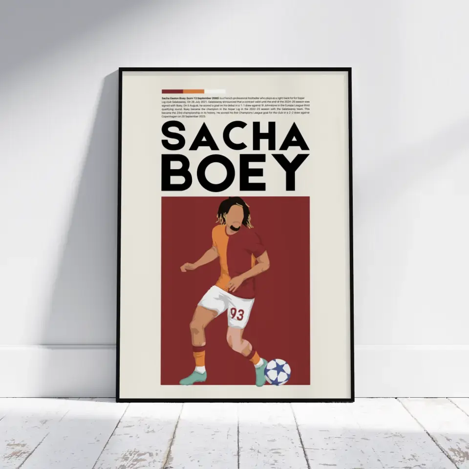 Sacha Boey Galatasaray - Minimalist Poster - Fans Favourites