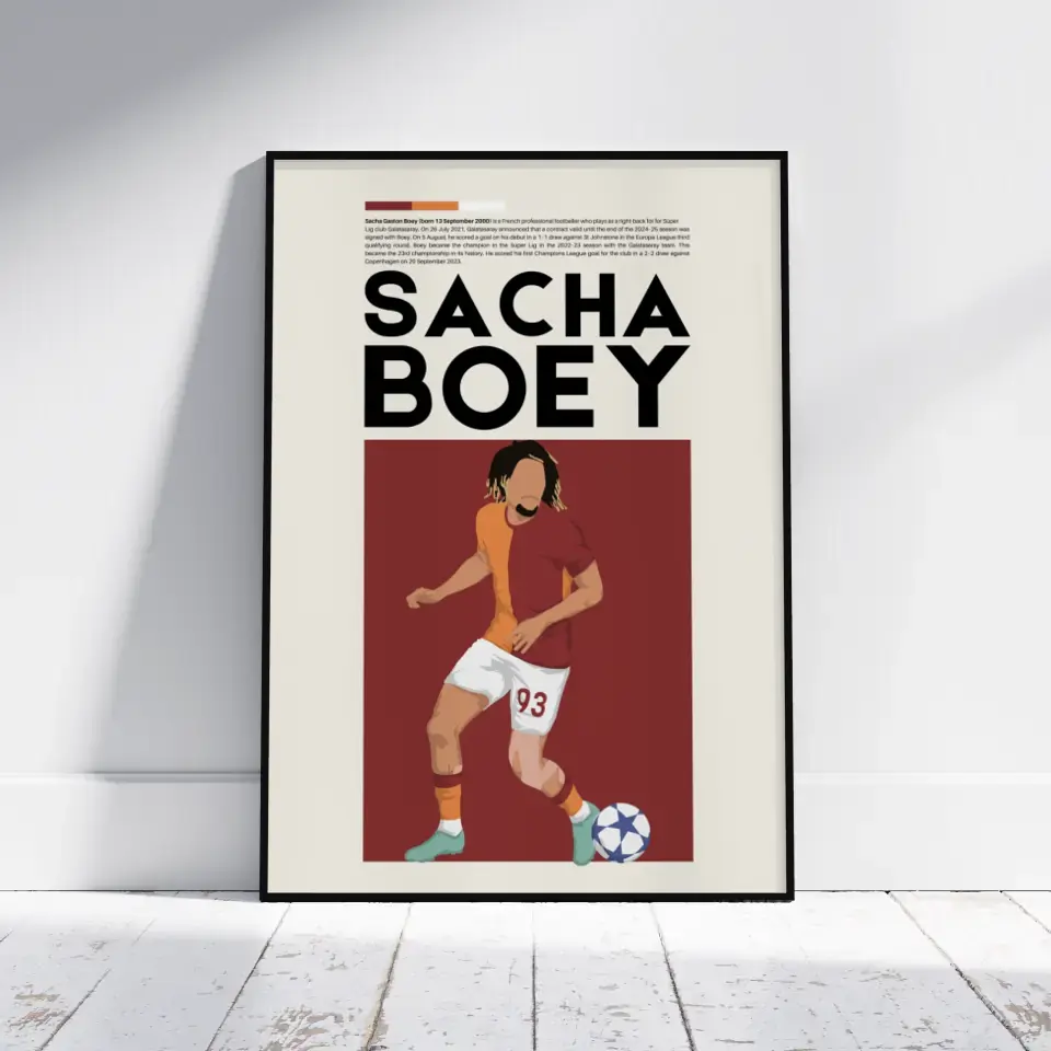 Sacha Boey Galatasaray - Minimalist Poster - Fans Favourites