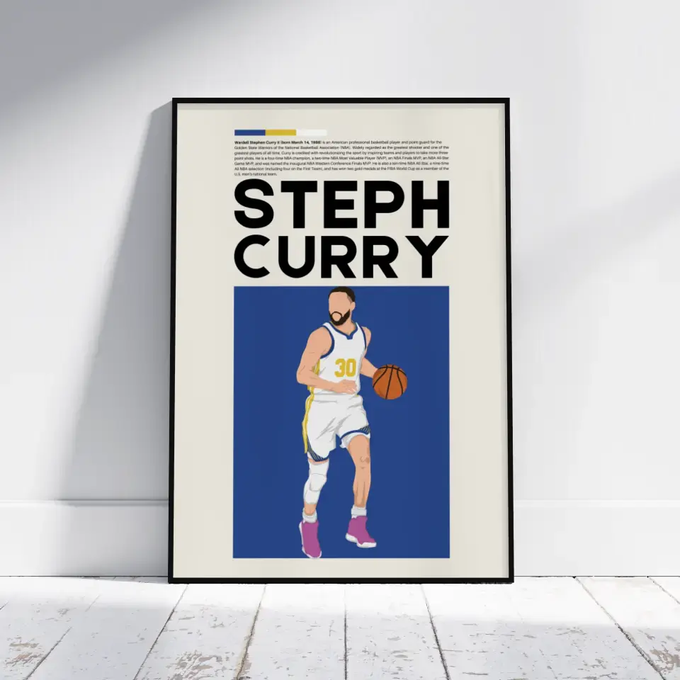 Steph Curry San Francisco - Minimalist Poster - Fans Favourites