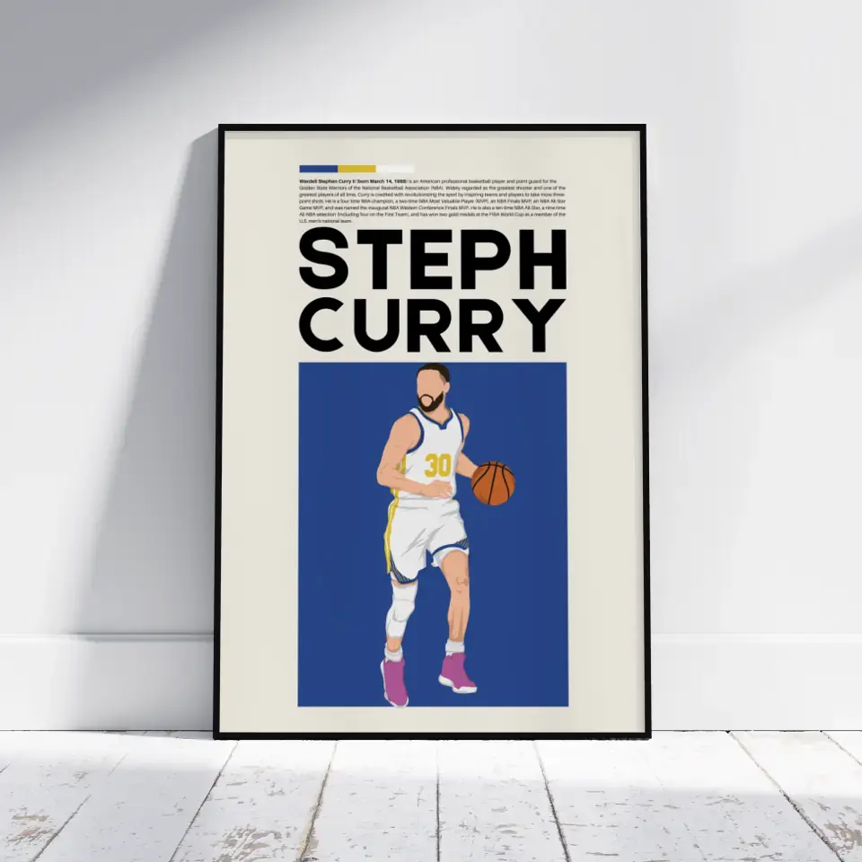 Steph Curry San Francisco - Minimalist Poster - Fans Favourites