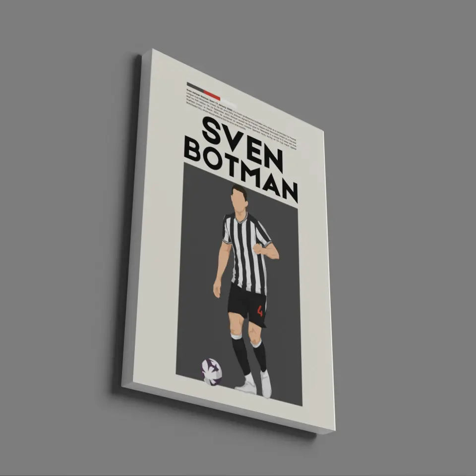 Sven Botman Newcastle - Minimalist Poster - Fans Favourites