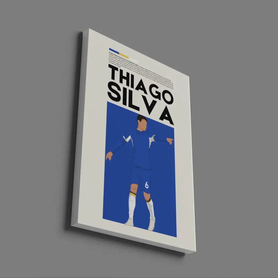 Thiago Silva Chelsea - Minimalist Poster - Fans Favourites
