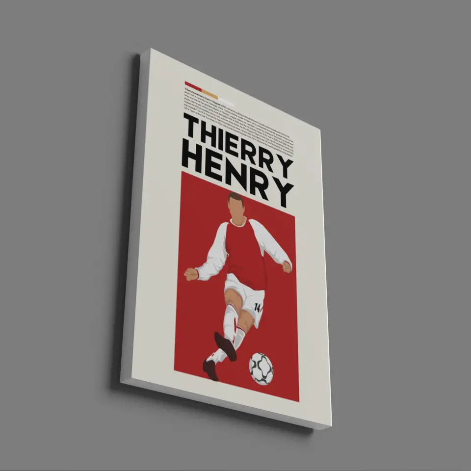 Thierry Henry Arsenal - Minimalist Poster - Fans Favourites