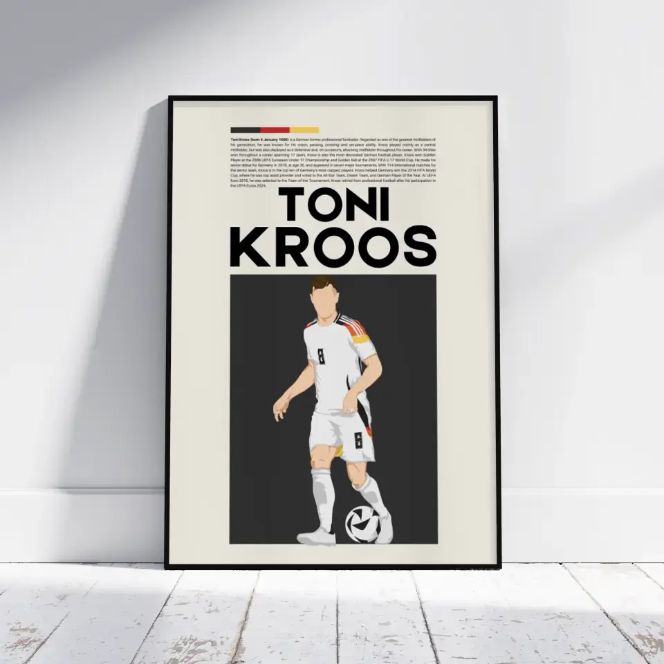 Toni Kroos Germany - Minimalist Poster - Fans Favourites