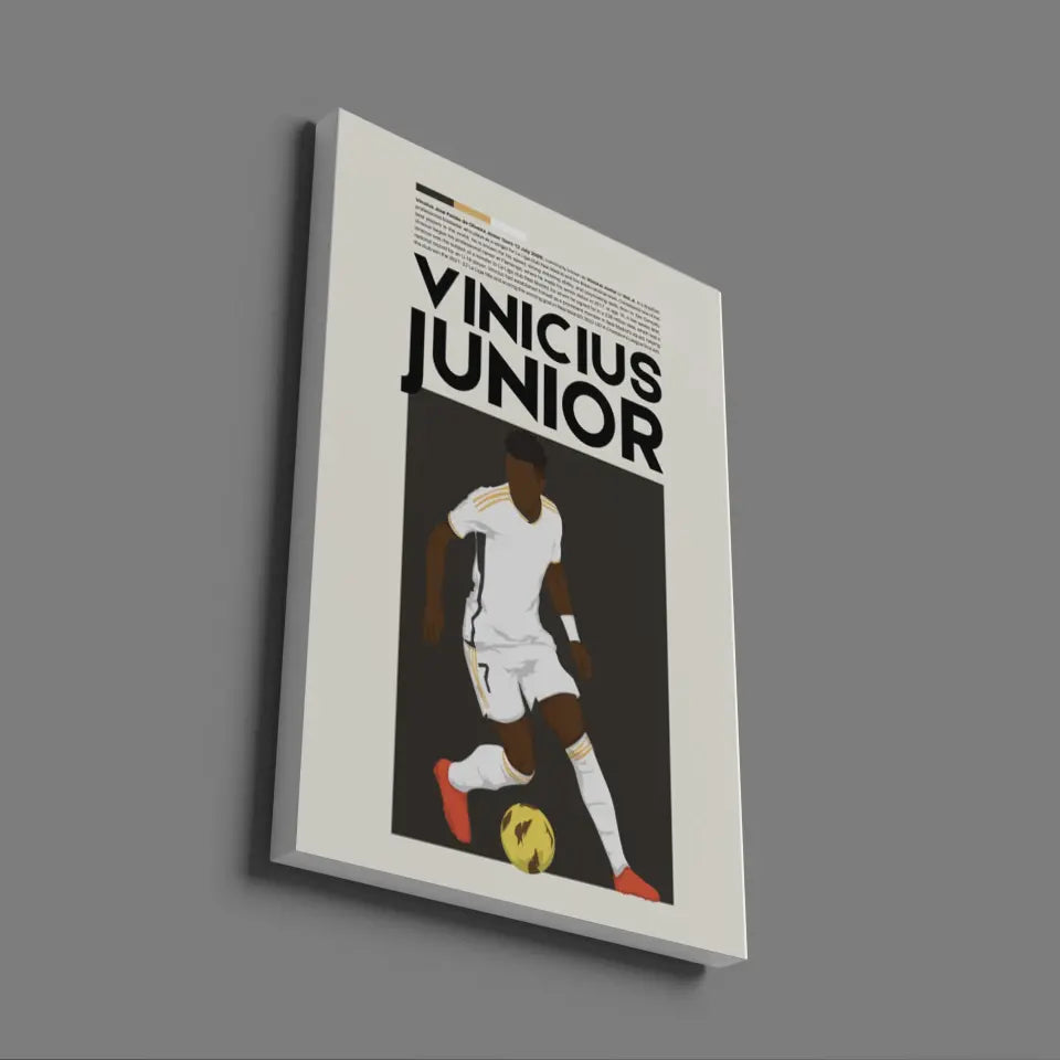 Vinícius Júnior Real Madrid - Minimalist Poster - Fans Favourites