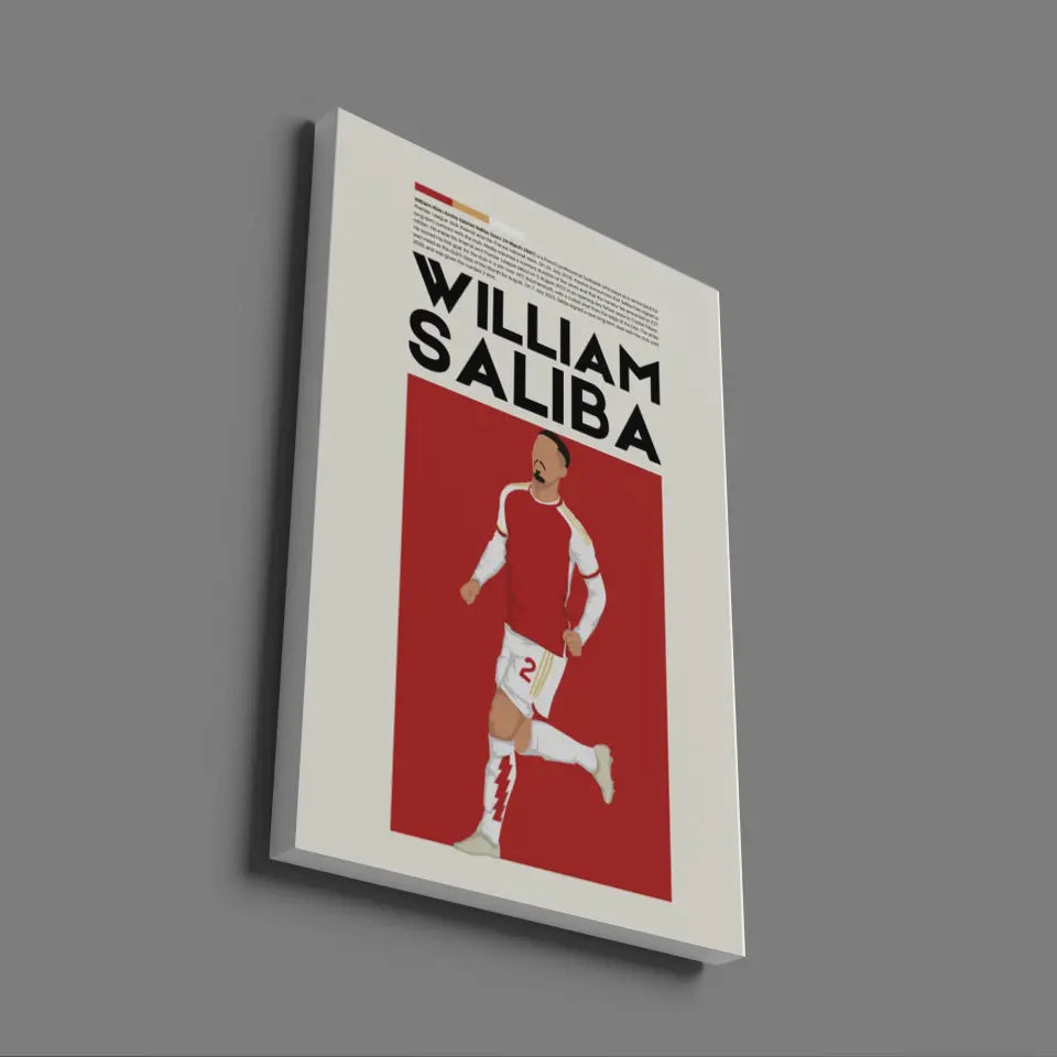 William Saliba Arsenal - Minimalist Poster - Fans Favourites