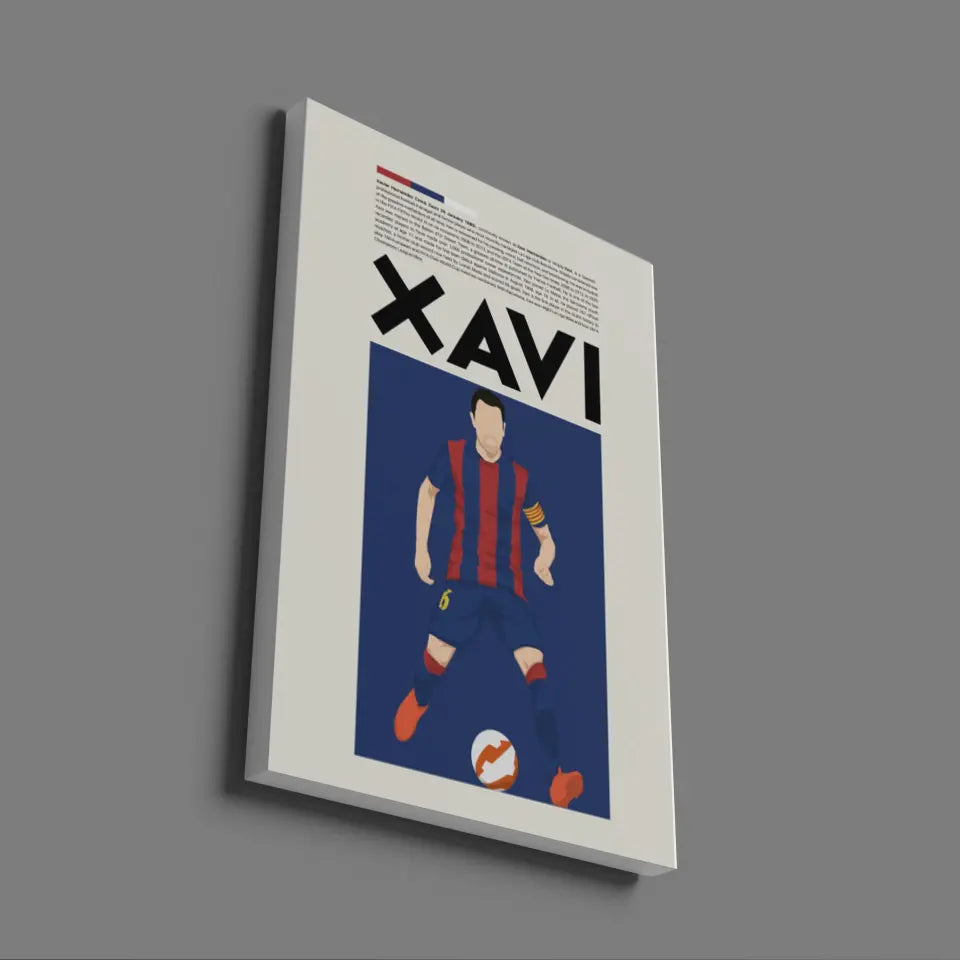 Xavi Barcelona - Minimalist Poster - Fans Favourites