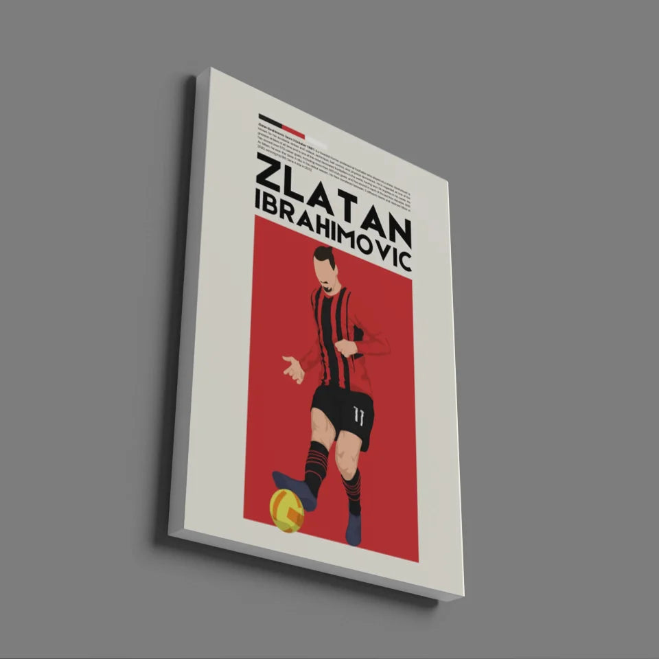 Zlatan Ibrahimović AC Milan - Minimalist Poster - Fans Favourites
