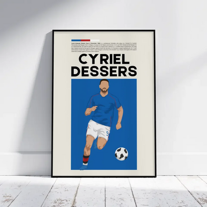 Cyriel Dessers Rangers - Minimalist Poster - Fans Favourites