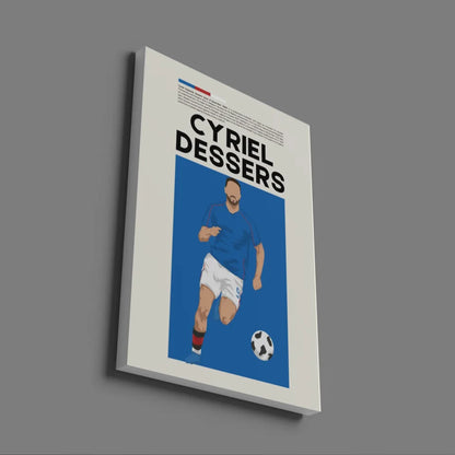 Cyriel Dessers Rangers - Minimalist Poster - Fans Favourites