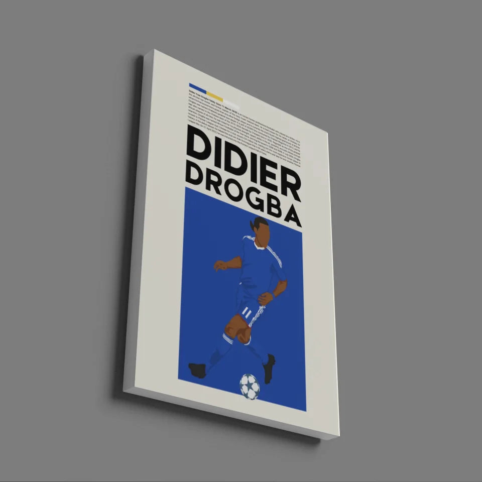 Didier Drogba Chelsea - Minimalist Poster - Fans Favourites
