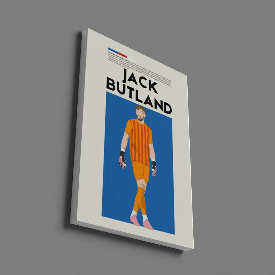 Jack Butland Rangers - Minimalist Poster - Fans Favourites