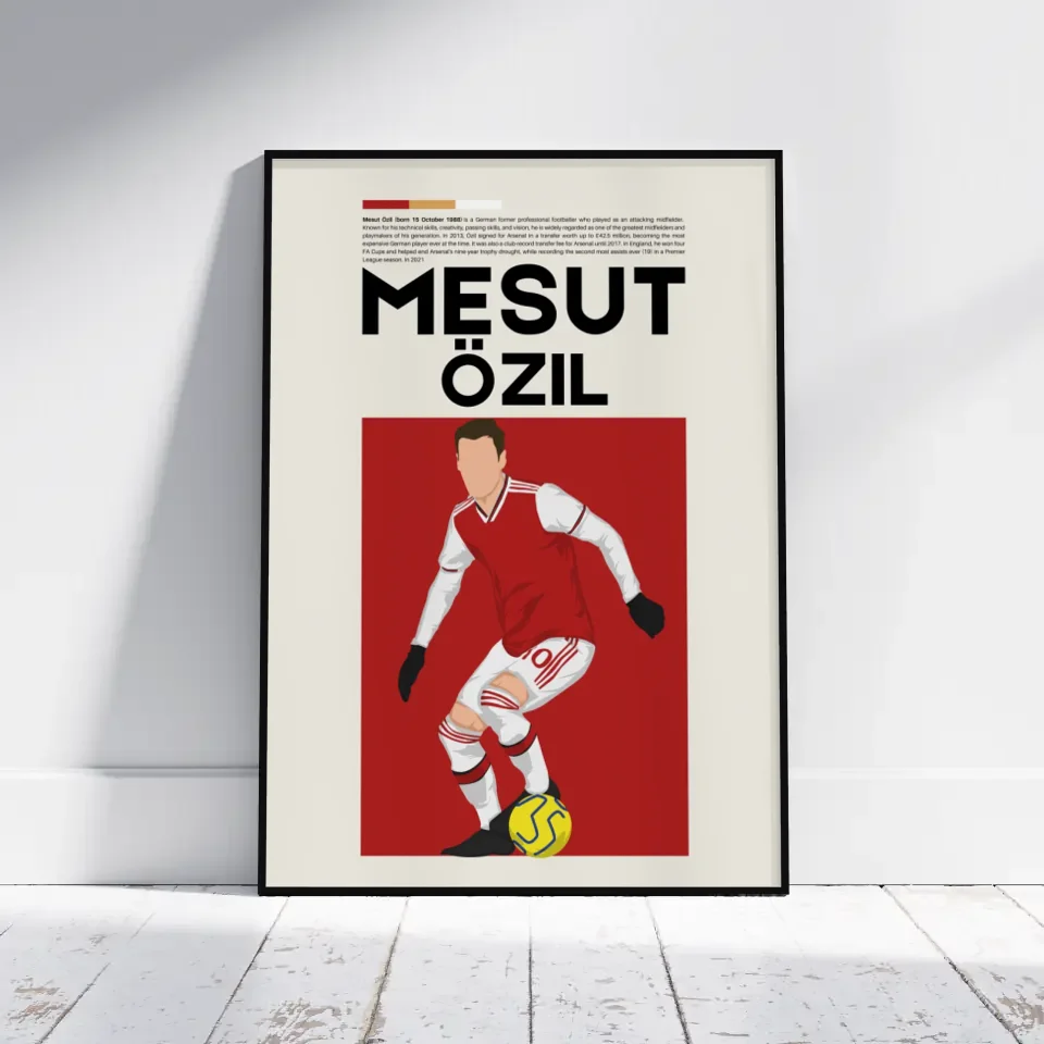 Mesut Özil Arsenal - Minimalist Poster - Fans Favourites