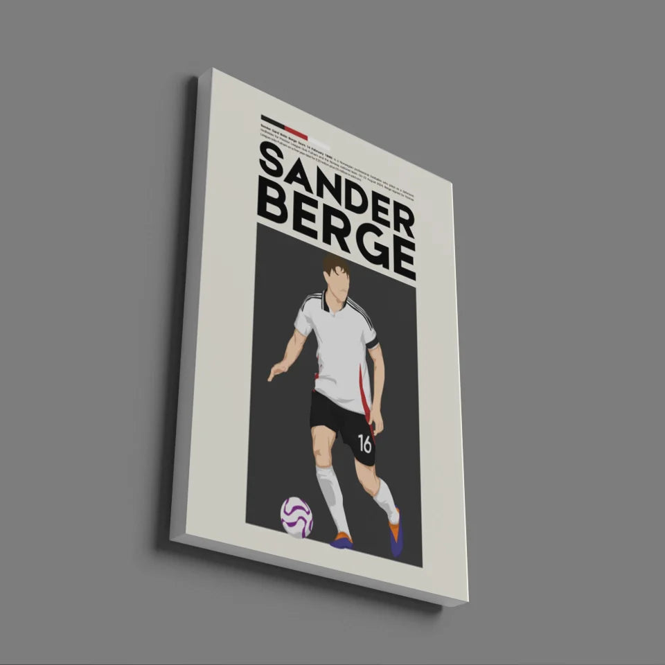 Sander Berge Fulham - Minimalist Poster - Fans Favourites