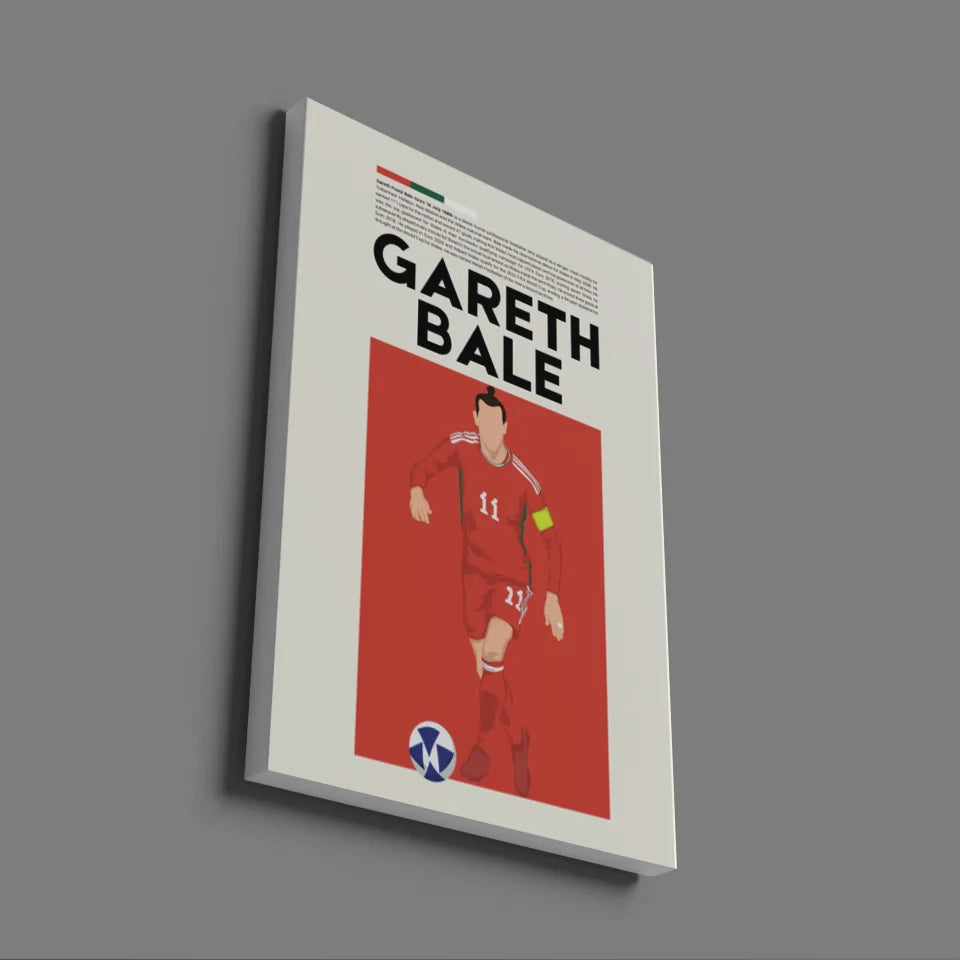 Gareth Bale Wales - Minimalist Poster - Fans Favourites