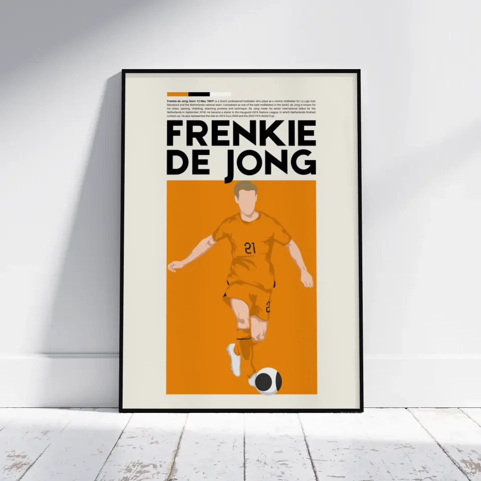 Frenkie de Jong Netherlands - Minimalist Poster - Fans Favourites