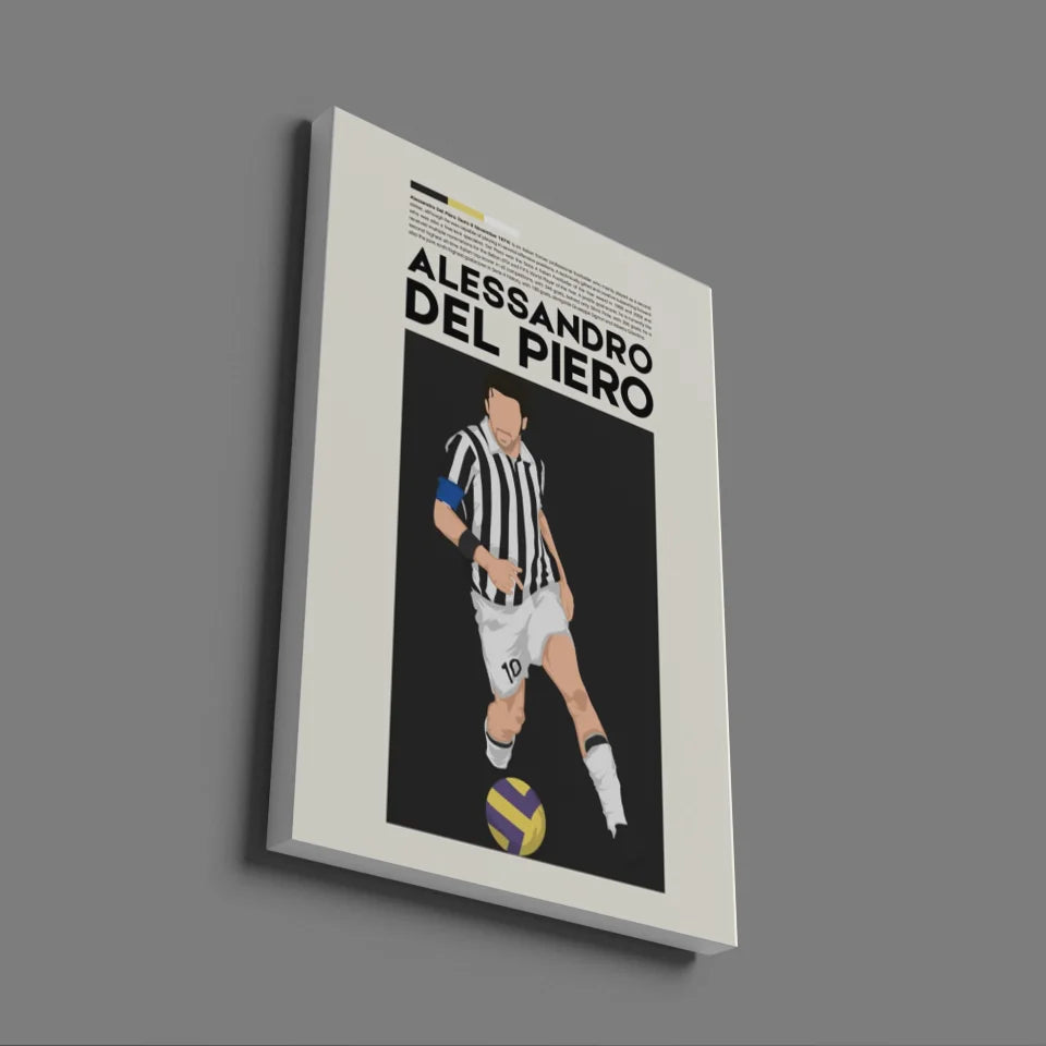 Alessandro Del Piero Juventus - Minimalist Poster - Fans Favourites