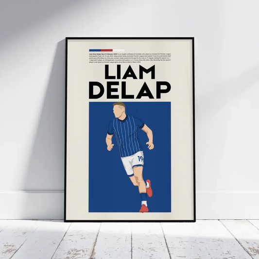 Liam Delap Ipswich - Minimalist Poster - Fans Favourites
